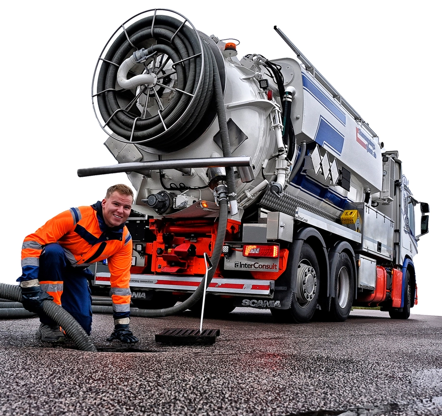 Slamsugnings Halland - En slamsugningsbil från Slamsugningstjänst AB Slamsugnings Halland - En slamsugningsbil från Slamsugningstjänst AB
